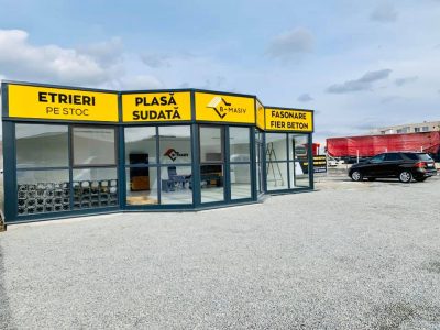 Hala metalică birou colantat
