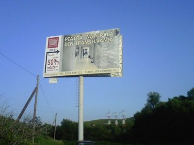 Panou publicitar de tip Unipol